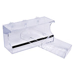 Clear acrylic bird feeder for home window bird watching