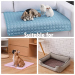 Non-electric breathable pet cooling mat for warm weather