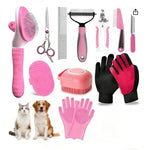 Cat deshedding brushes and grooming accessories