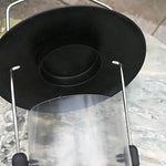 Backyard hanging bird feeder with transparent seed container