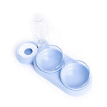 Raised pet feeder for dogs and cats