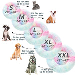 Soft plush calming dog bed with round design