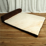 Comfortable corduroy pet sofa bed with non-slip bottom