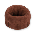 Long plush fabric dog bed for small pets