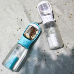 Portable dog water bottle with foldable drinking bowl