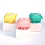 Pet grooming brush for washing dogs at home