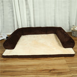 Soft dog couch bed with supportive high-density foam