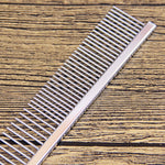 Stainless steel pet grooming comb for everyday coat care