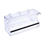 Transparent window bird feeder for backyard birds